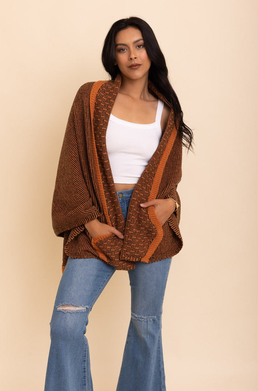 Over The Shoulder Knitted Shawl - NeoKira Unlimited