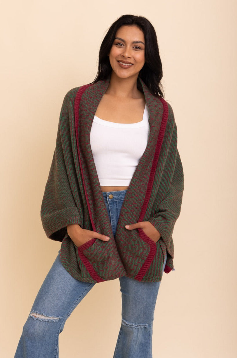 Over The Shoulder Knitted Shawl - NeoKira Unlimited