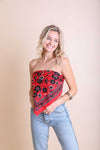 Oversized Floral Anemone Bandana Bandanas Leto Collection   