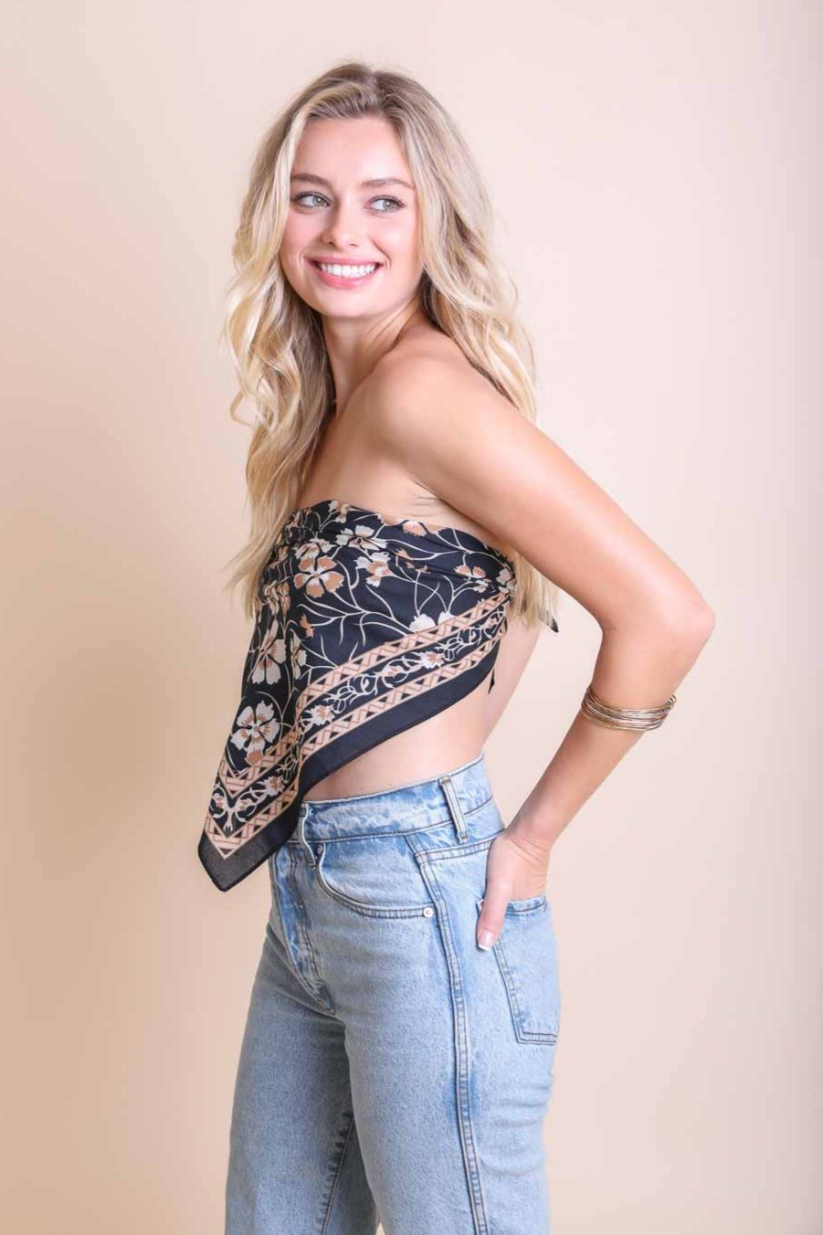 Oversized Floral Anemone Bandana - NeoKira Unlimited