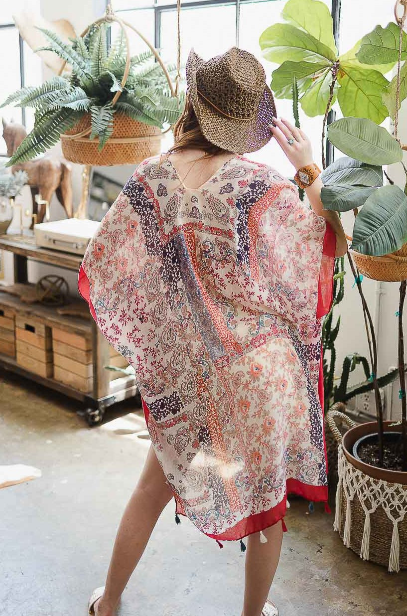 Paisley Floral Patchwork Kimono - NeoKira Unlimited