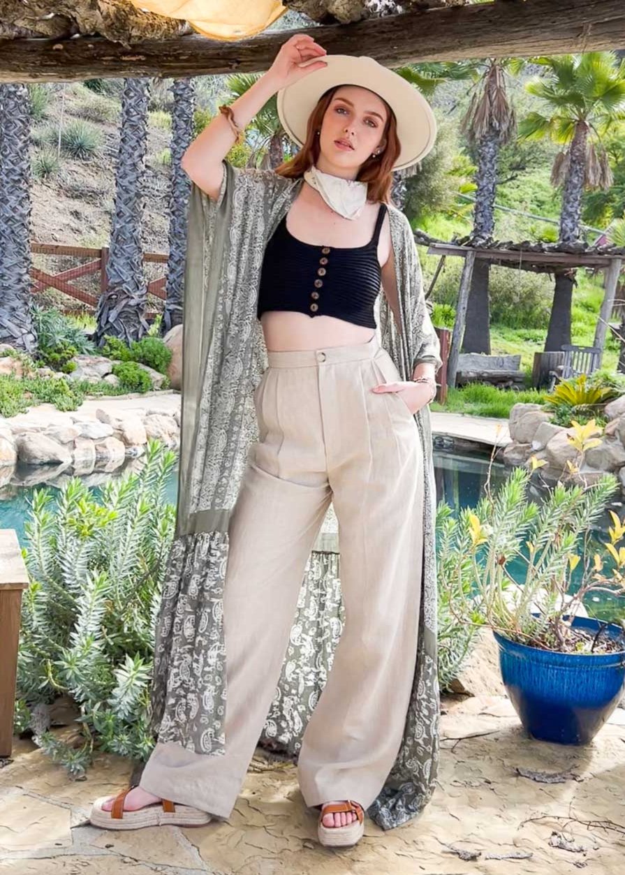 Paisley Free Flow Kimono - NeoKira Unlimited