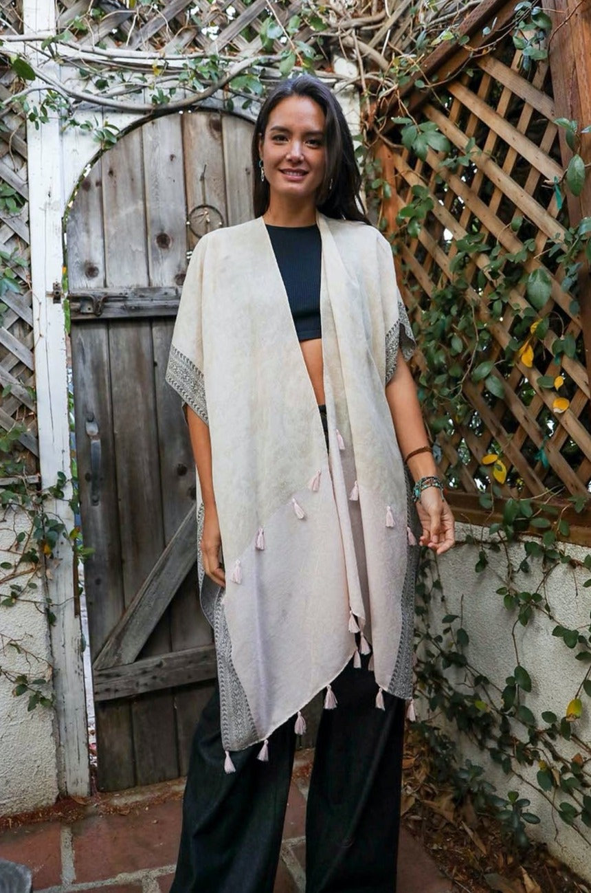 Emerald Coast Tassel Kimono - NeoKira Unlimited