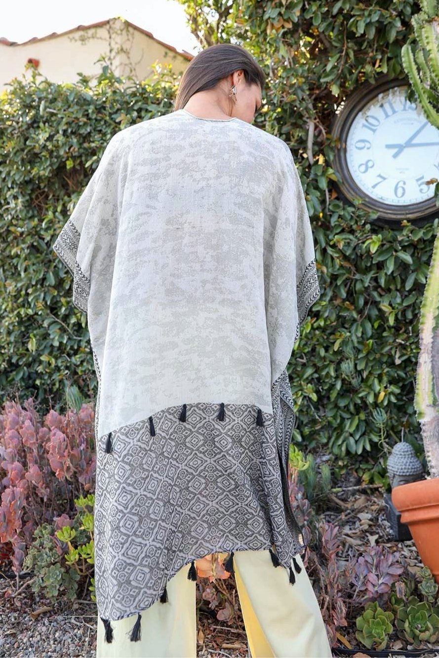 Emerald Coast Tassel Kimono - NeoKira Unlimited