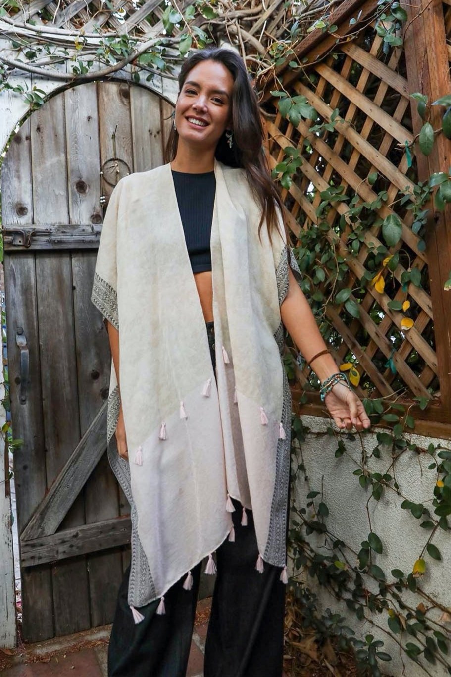 Emerald Coast Tassel Kimono - NeoKira Unlimited