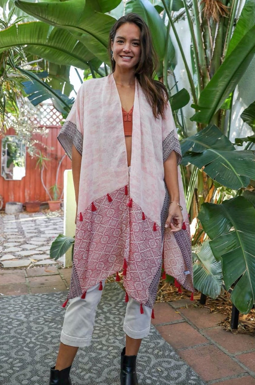 Emerald Coast Tassel Kimono - NeoKira Unlimited