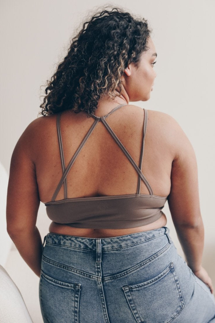 Plus Cutout Seamless Bralette - NeoKira Unlimited
