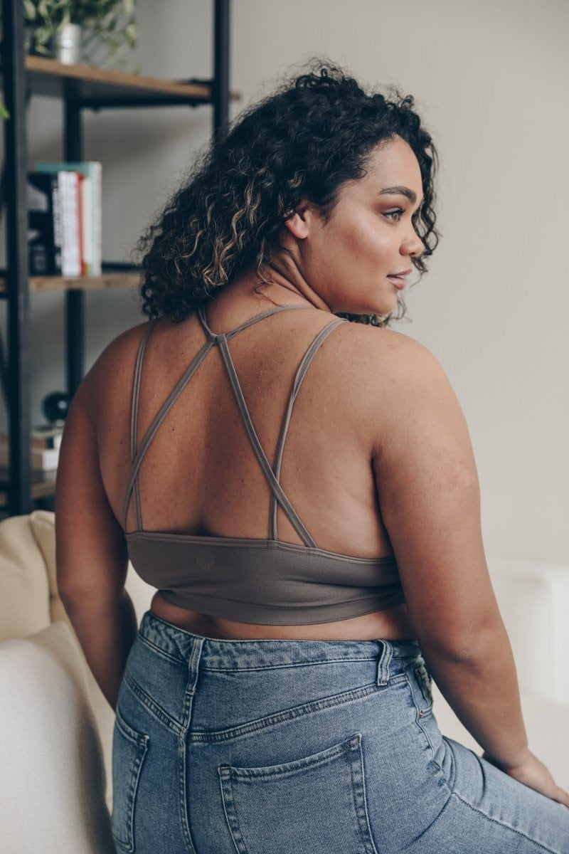 Plus Cutout Seamless Bralette - NeoKira Unlimited