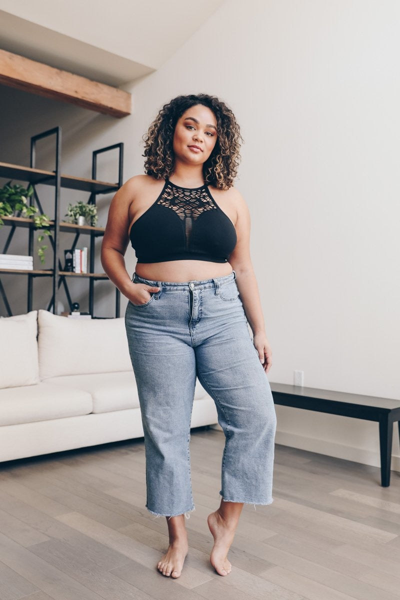 Plus Cutout Seamless Bralette - NeoKira Unlimited