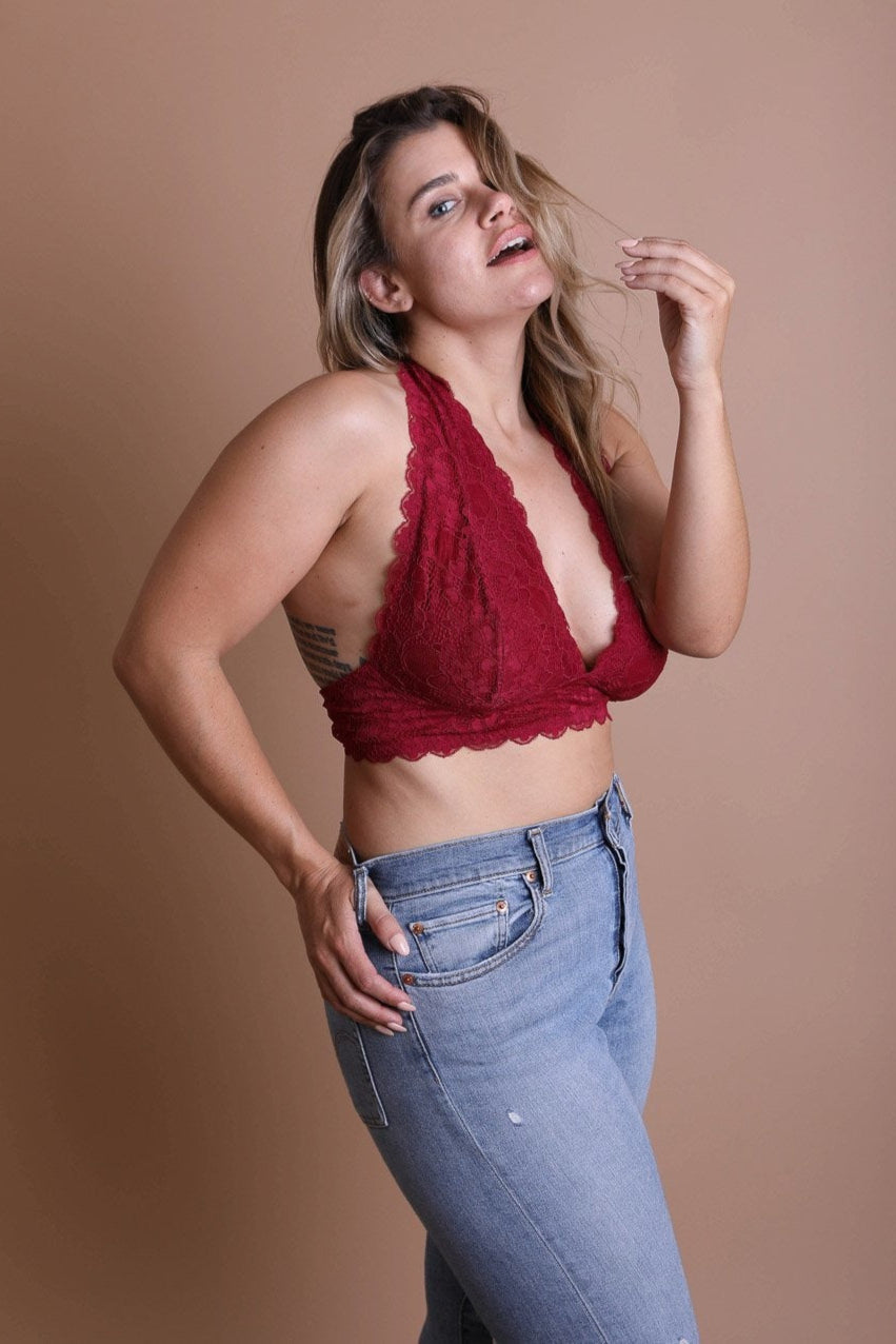 Plus Halter Top Bralette - NeoKira Unlimited