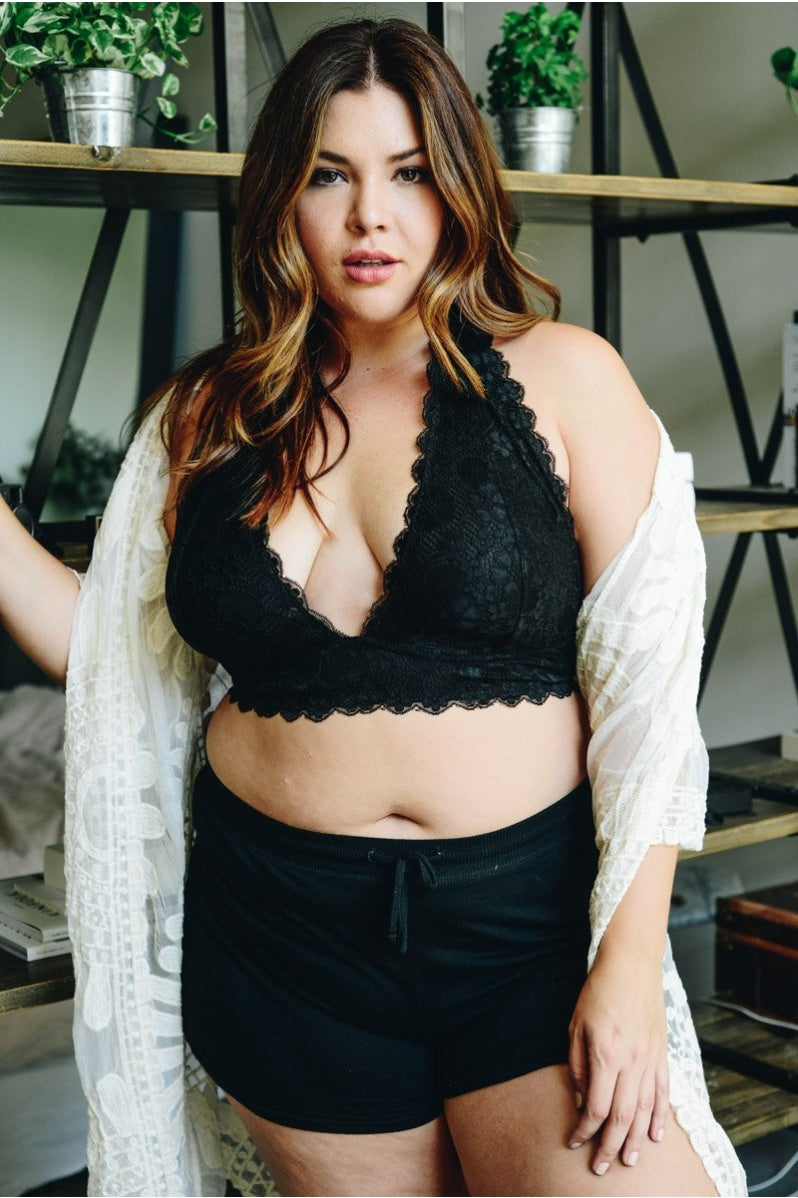 Plus Halter Top Bralette - NeoKira Unlimited