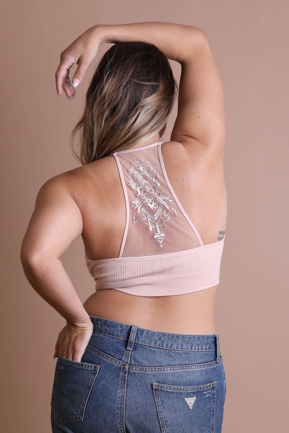 Plus Size Tattoo Back Bralette - NeoKira Unlimited