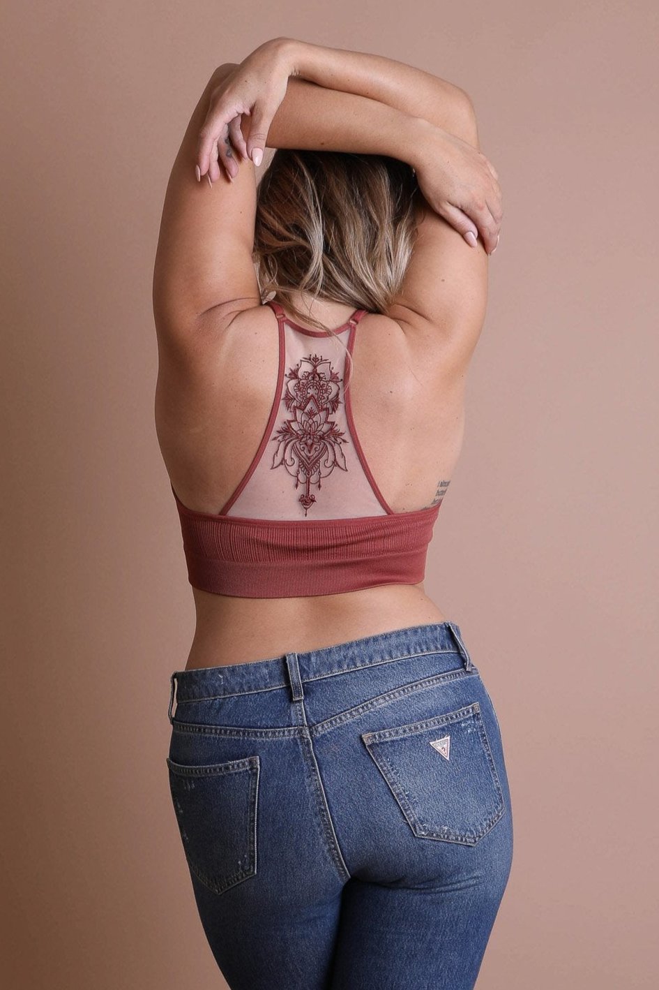 Plus Size Tattoo Back Bralette - NeoKira Unlimited