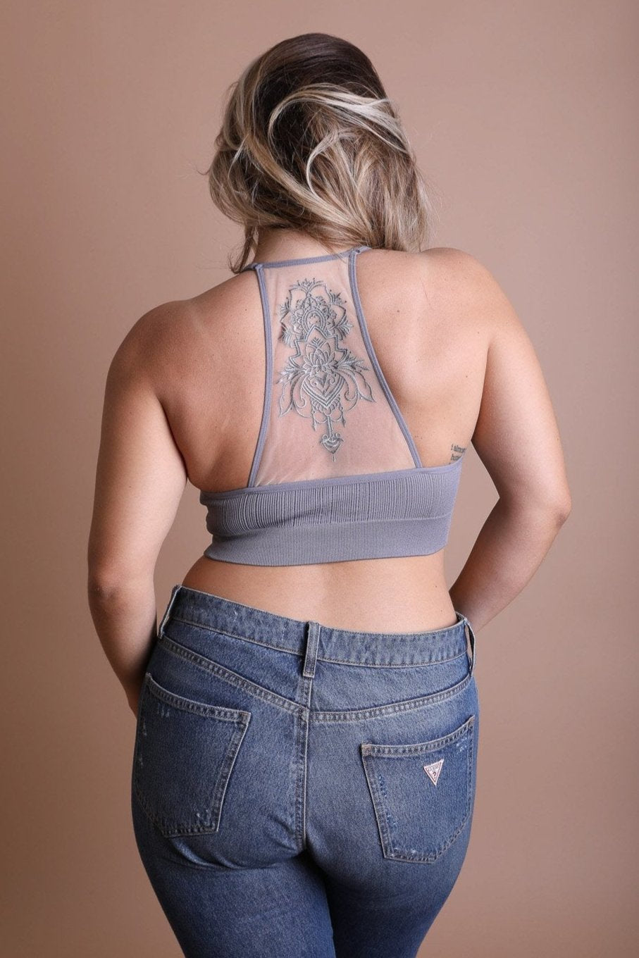 Plus Size Tattoo Back Bralette - NeoKira Unlimited