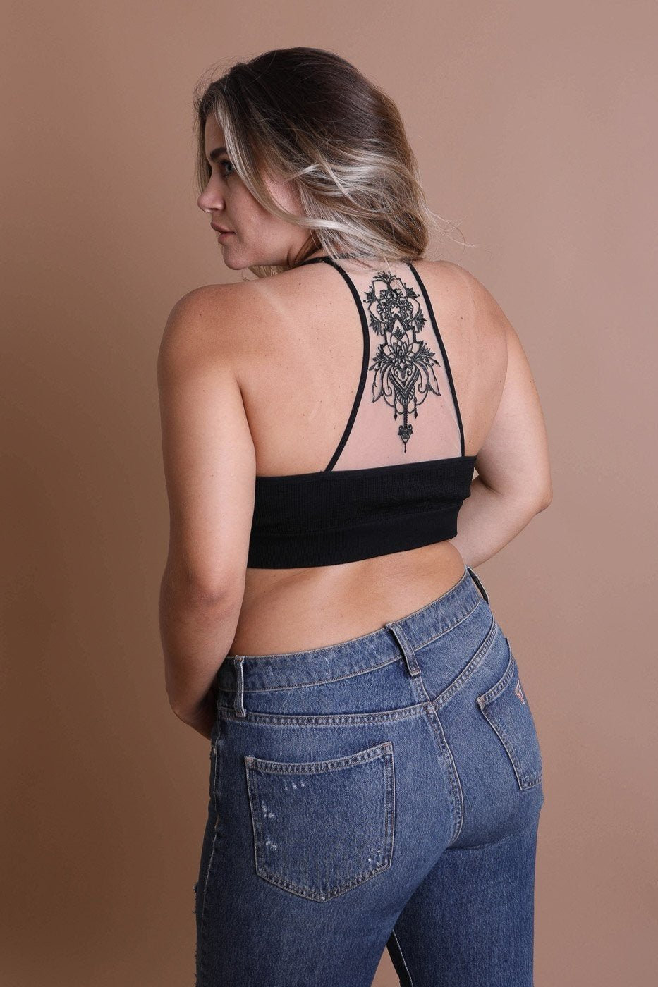 Plus Size Tattoo Back Bralette - NeoKira Unlimited