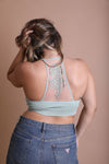 Plus Size Tattoo Back Bralette Bralette Plus Leto Collection 1X2X Sage 