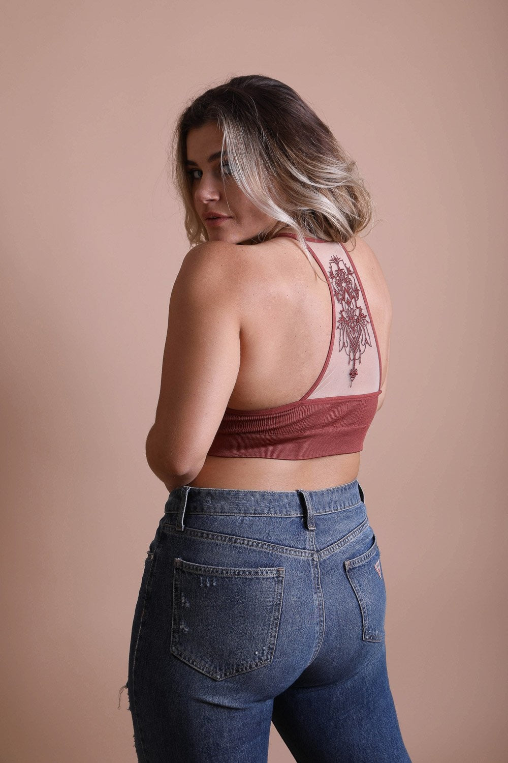 Plus Size Tattoo Back Bralette Bralette Plus Leto Collection   