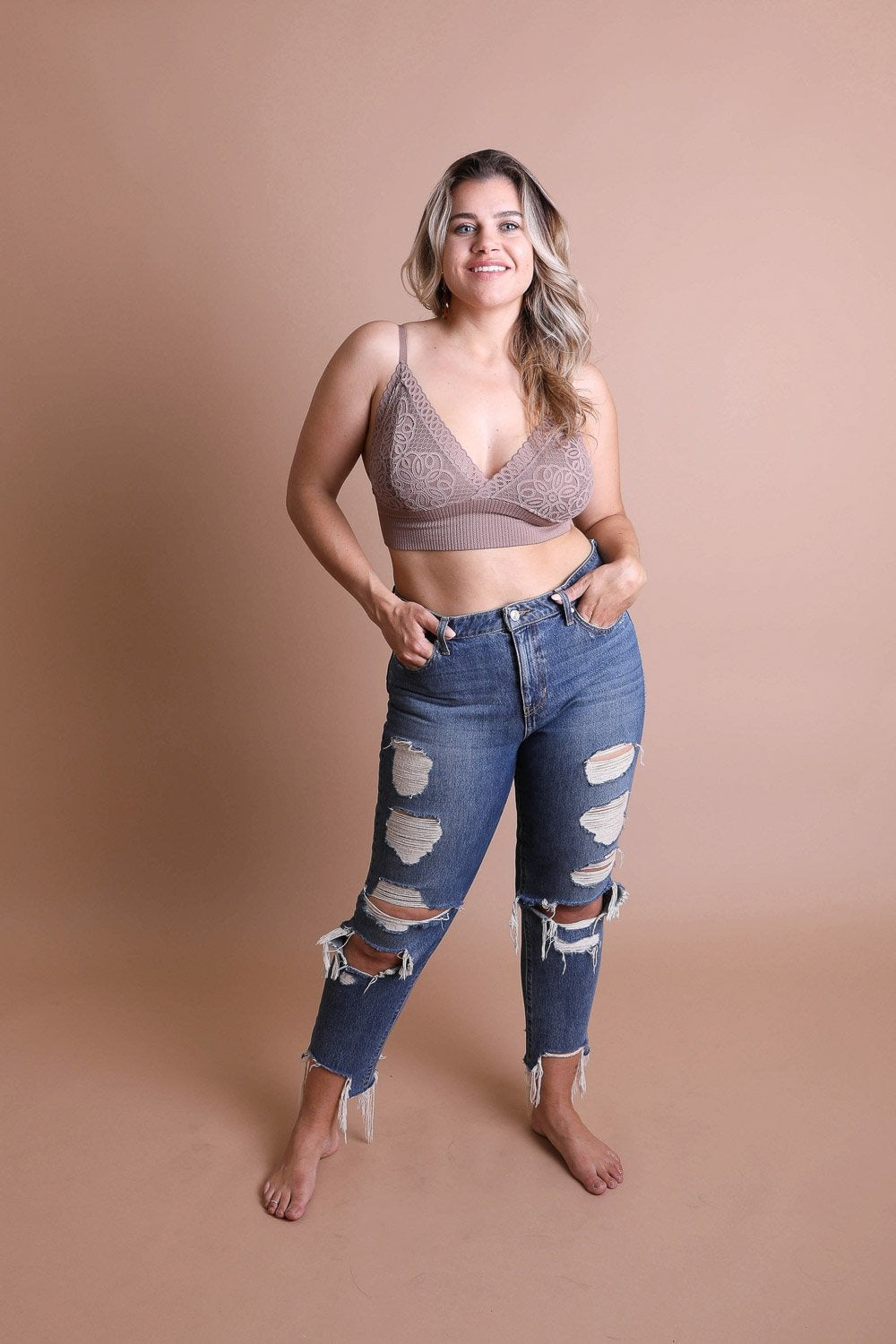 Plus Size Waistband Loop Lace Brami