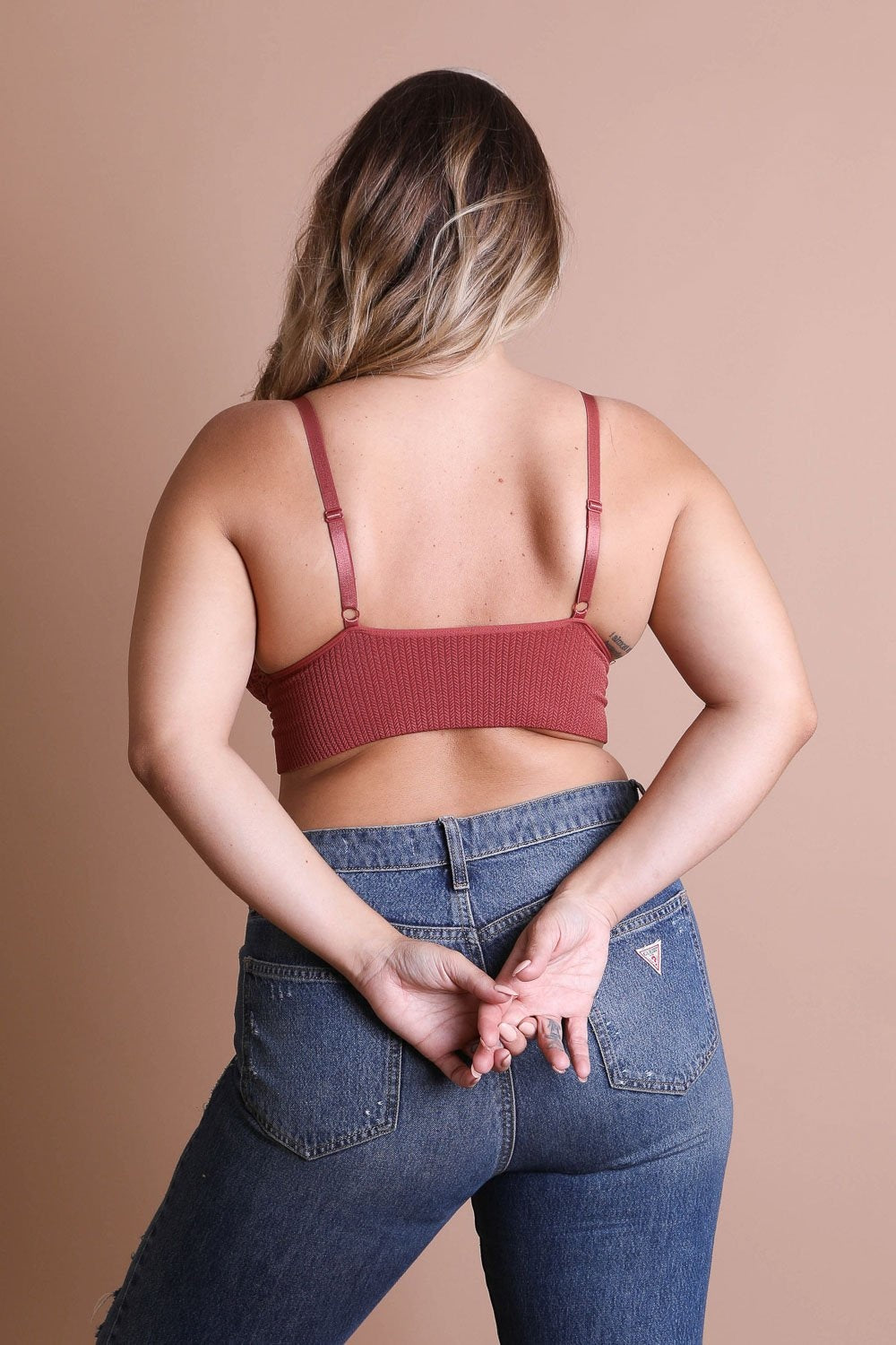 Waistband Loop Lace Brami Plus Size – Elegant Stretchy Lace Cami - NeoKira Unlimited