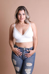 Plus Size Waistband Loop Lace Brami White