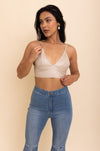 Posh Faux Leather Longline Bralette Bralette Leto Collection   