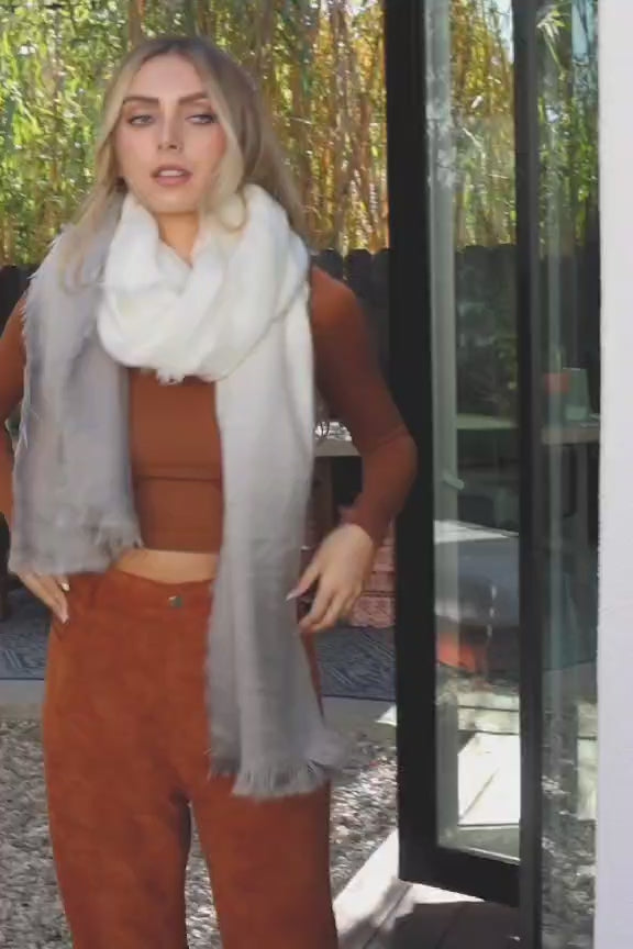 Silky Wool Ombre Scarf - NeoKira Unlimited