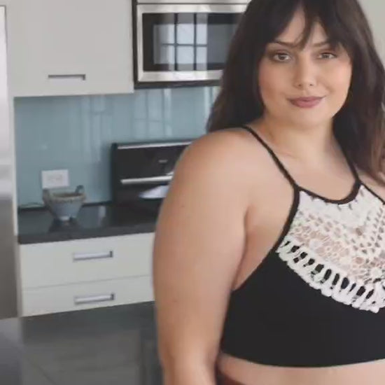 Plus Size Crochet Lace Bralette – Soft and Stylish Look - NeoKira Unlimited