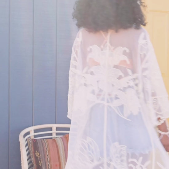 See-Through Lace Kimono - NeoKira Unlimited