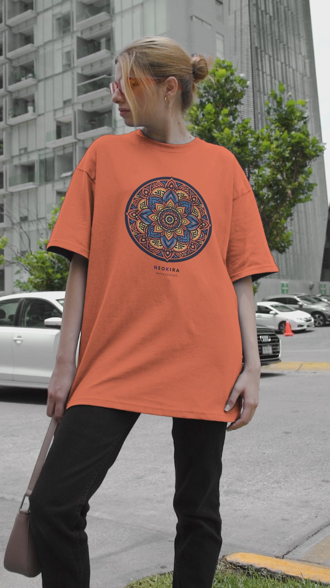 MANDALA Women's Midweight Cotton Tee - NeoKira Unlimited