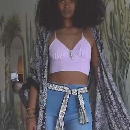 Aztec Waist Tie Belt - NeoKira Unlimited