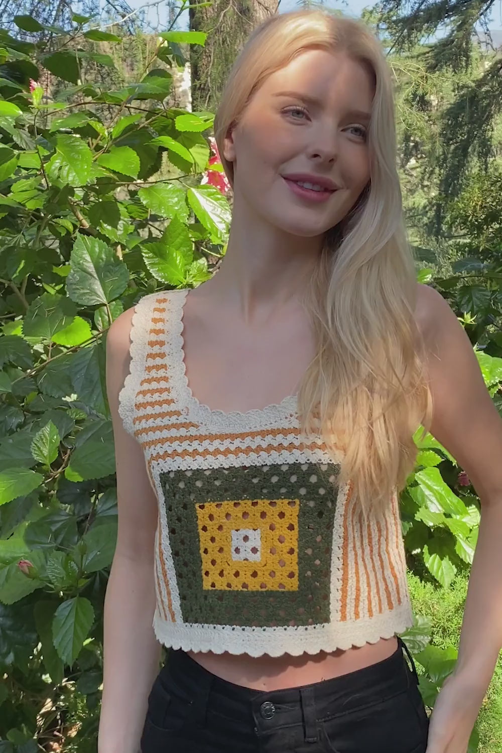 Bohemian Fusion Multi-Patterned Crochet Stitched Top - NeoKira Unlimited