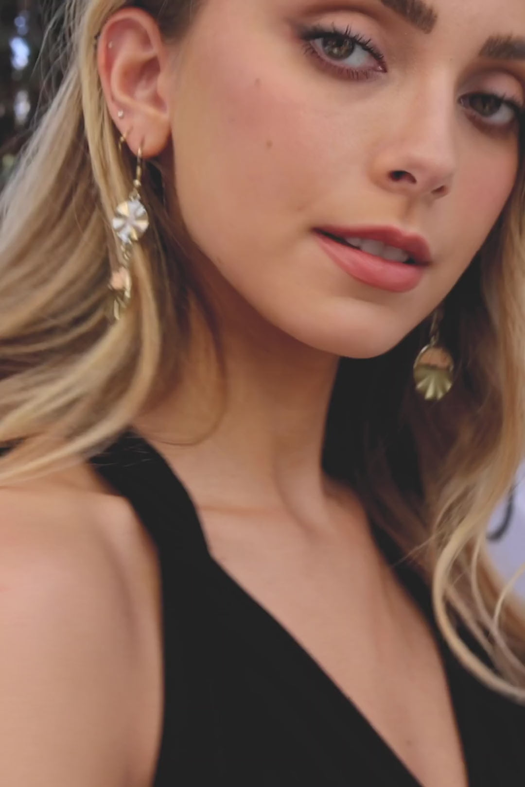 Golden Sunburst Drop Earrings - NeoKira Unlimited