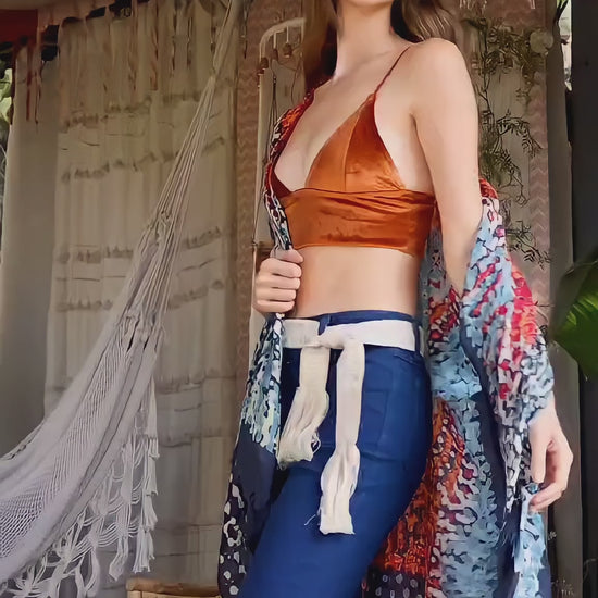 Velvet Longline Bralette - NeoKira Unlimited