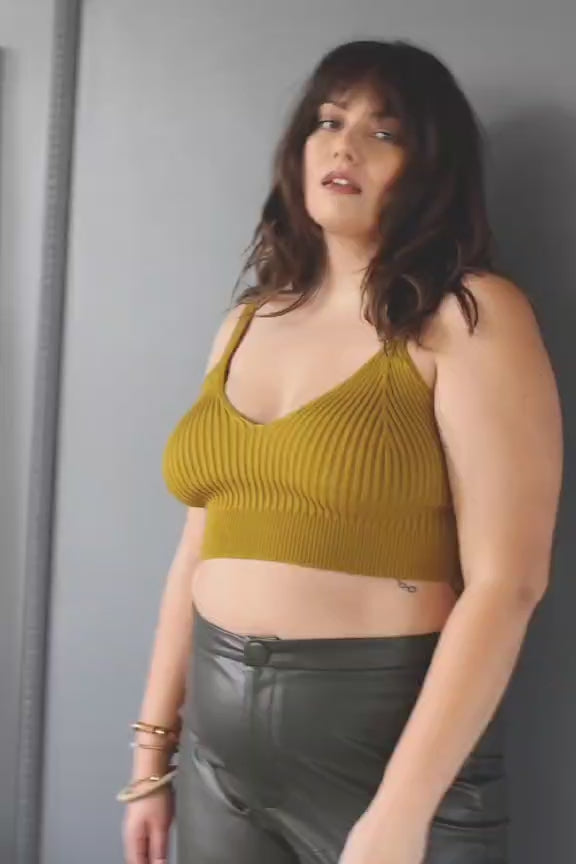 Contour Rib Knit Brami Plus - NeoKira Unlimited