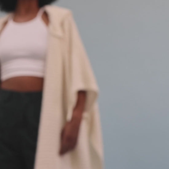 Soft Waffle Hooded Ruana - NeoKira Unlimited