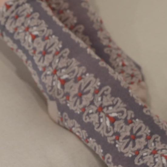 Embroidered Flower Pattern Socks - NeoKira Unlimited