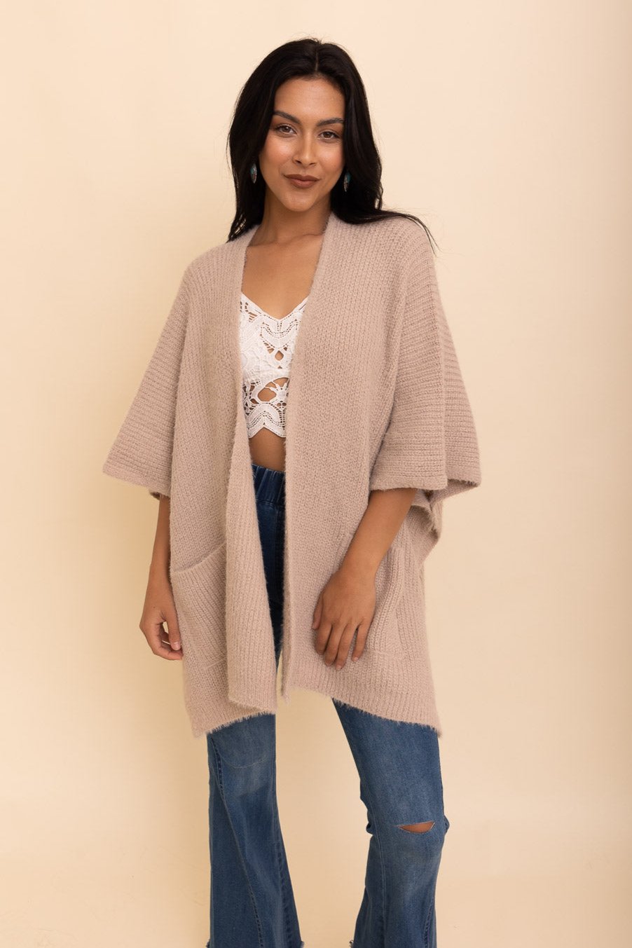 Relax & Chill Autumn Nights Boucle Cardigan - NeoKira Unlimited