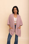 Relax & Chill Summer Nights Boucle Cardigan Cardigan Leto Collection One Size Lavender 