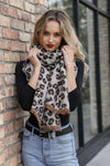 Reversible Leopard Blanket Scarf Scarves Leto Collection   