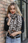 Reversible Leopard Blanket Scarf Scarves Leto Collection   