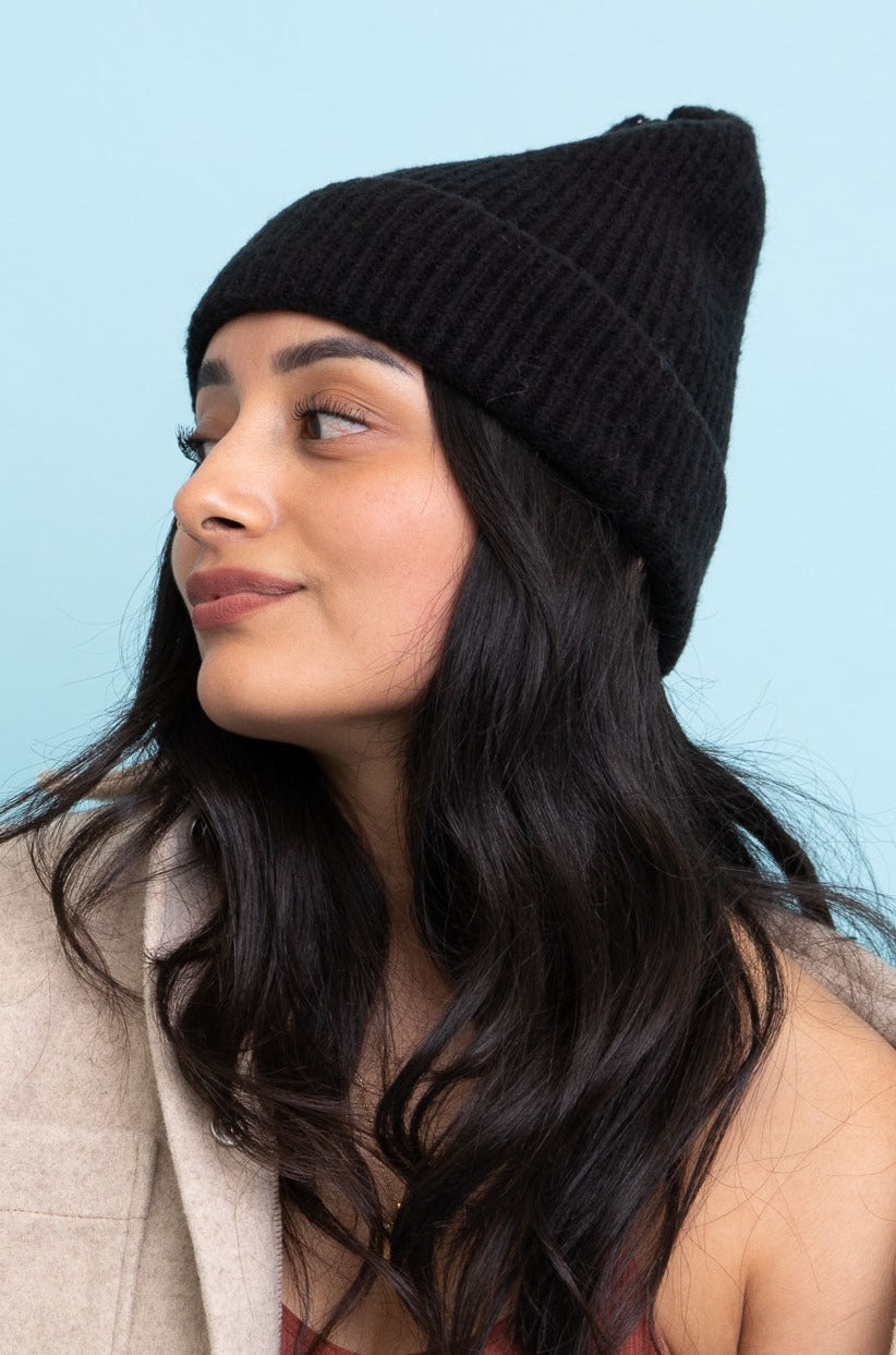 Rib Knit Cuffed Beanie - NeoKira Unlimited
