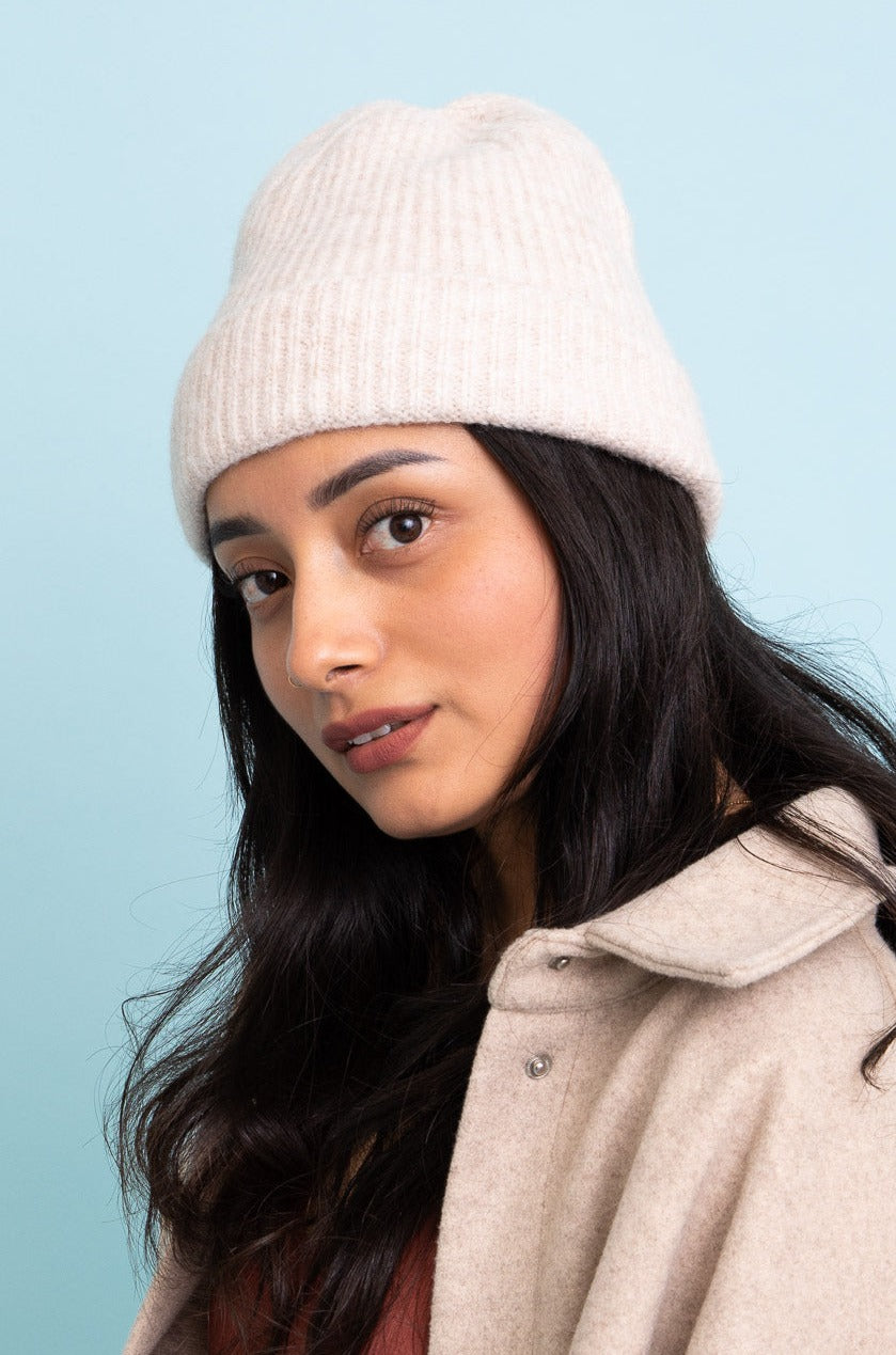 Rib Knit Cuffed Beanie - NeoKira Unlimited