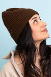 Rib Knit Cuffed Beanie Beanies Leto Collection   