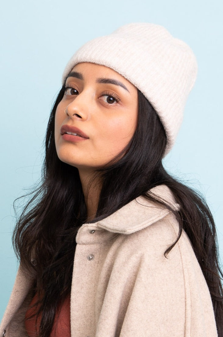 Rib Knit Cuffed Beanie - NeoKira Unlimited