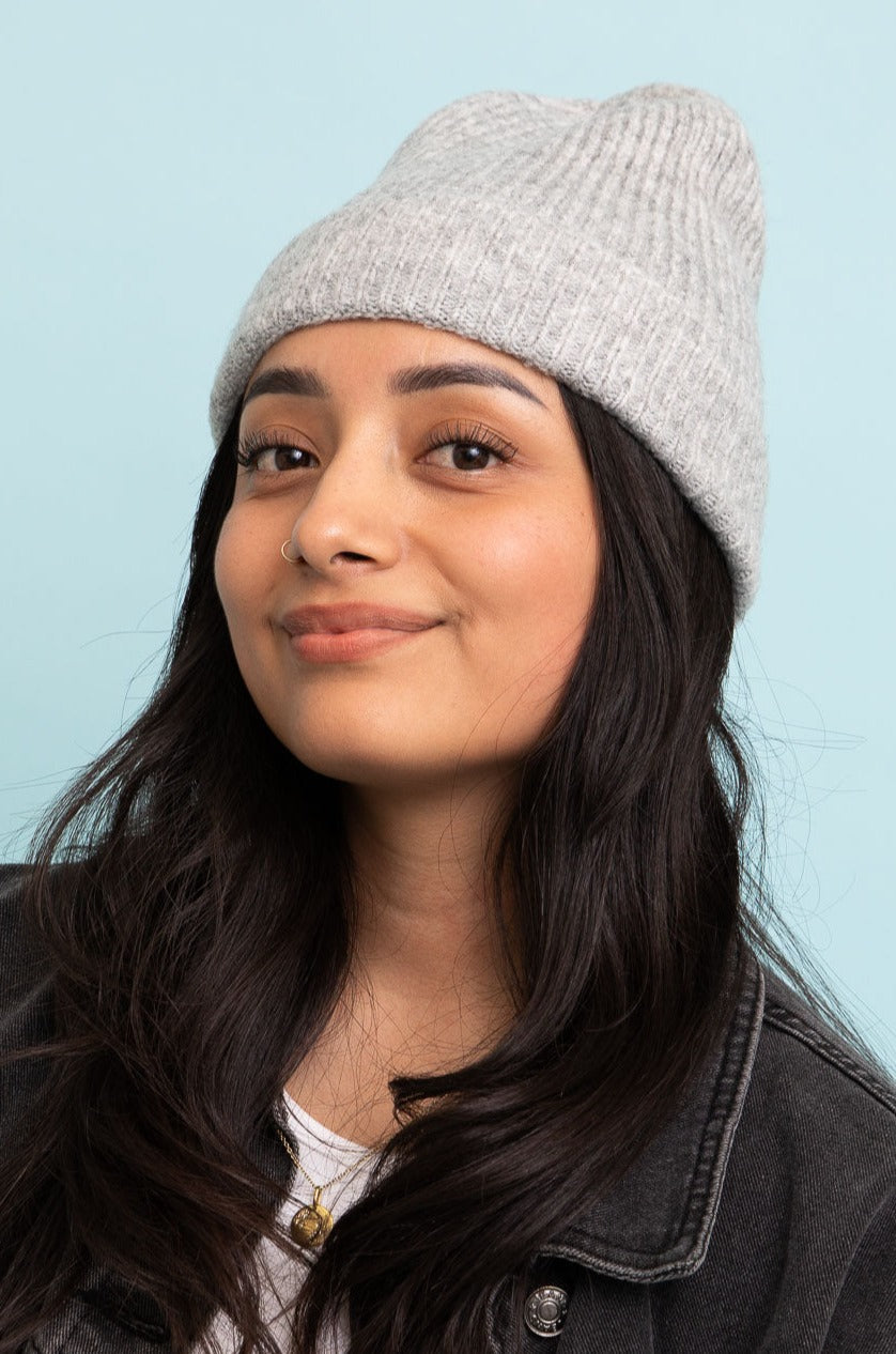 Rib Knit Cuffed Beanie - NeoKira Unlimited