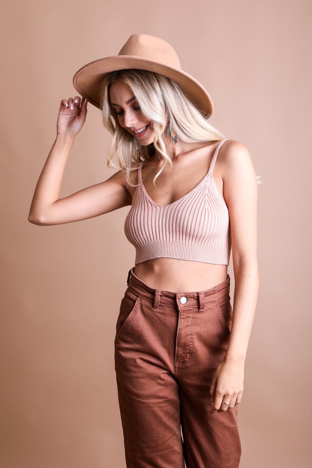 Rib Knit Lounge Brami Bralette Leto Collection   