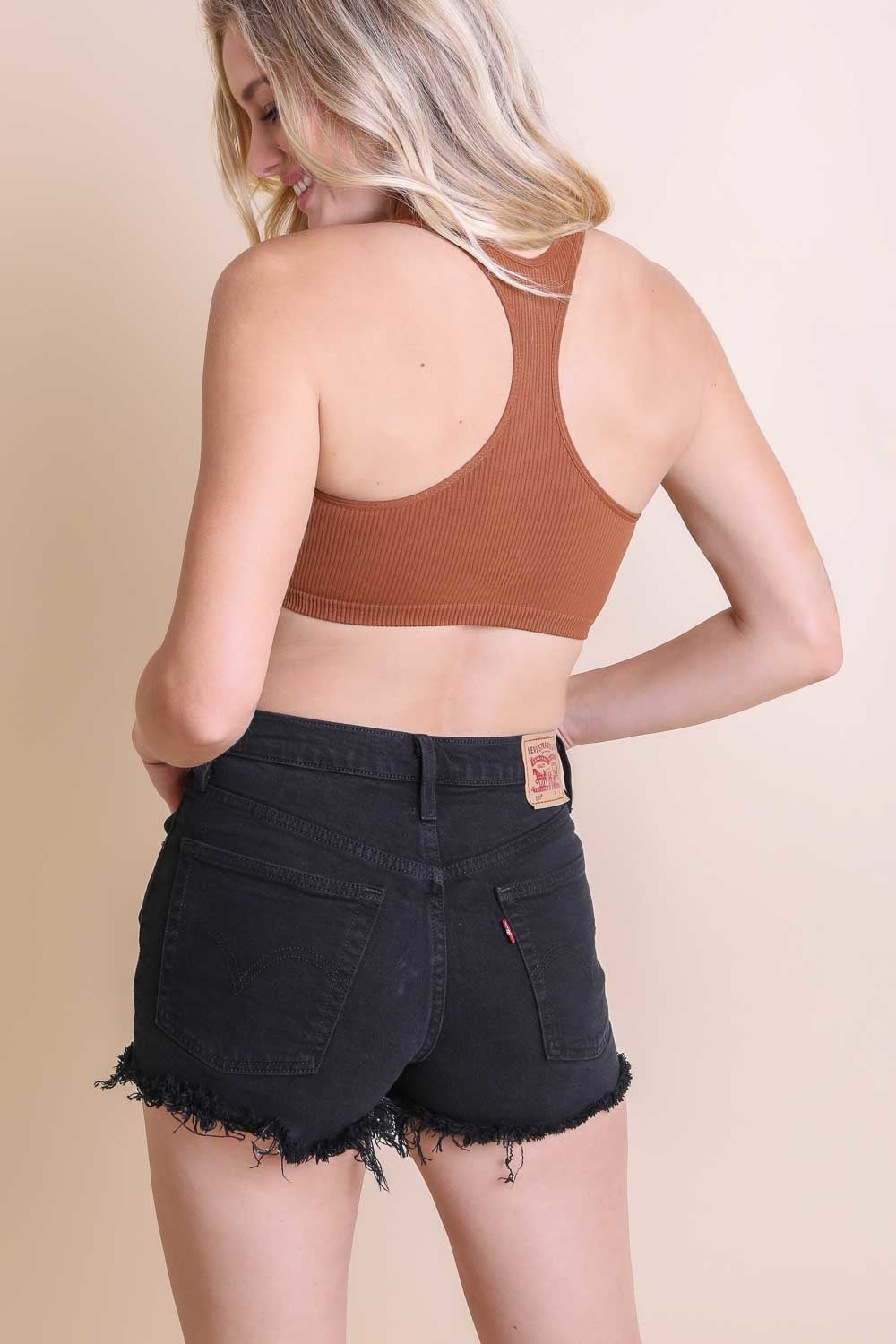 Ribbed Racerback Bralette - NeoKira Unlimited