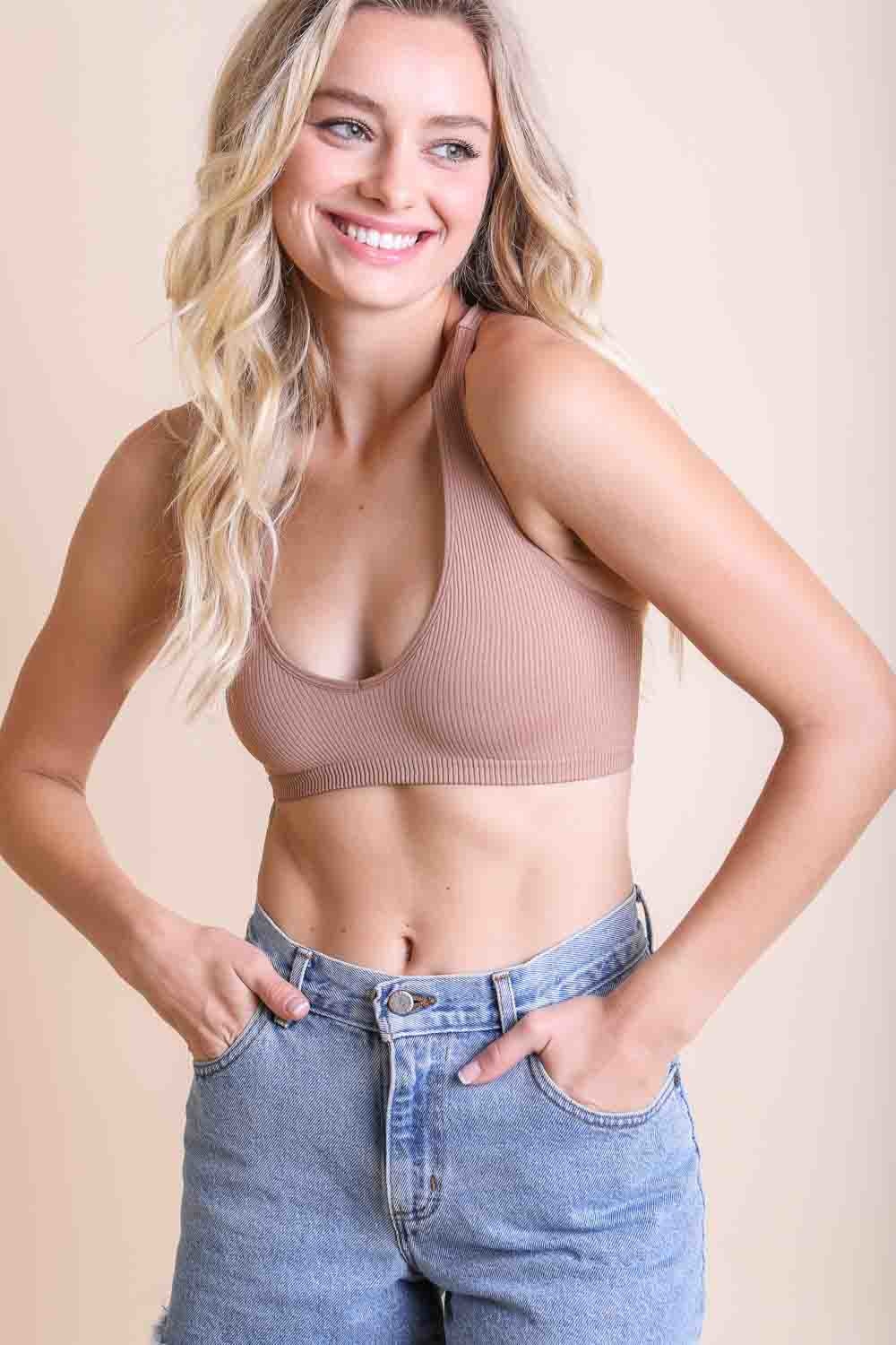 Ribbed Racerback Bralette - NeoKira Unlimited
