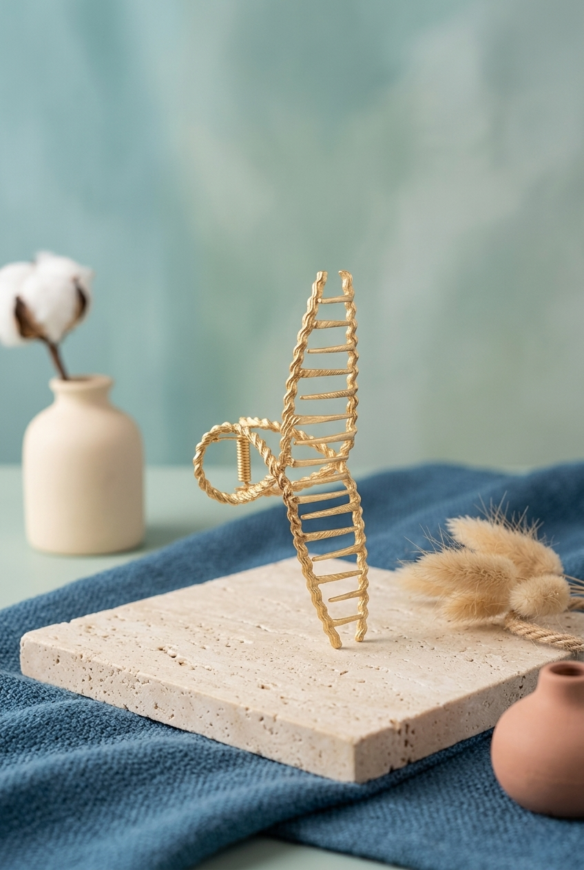 Twisted Braids Hair Claw Clip – Wood Grain Elegance - NeoKira Unlimited