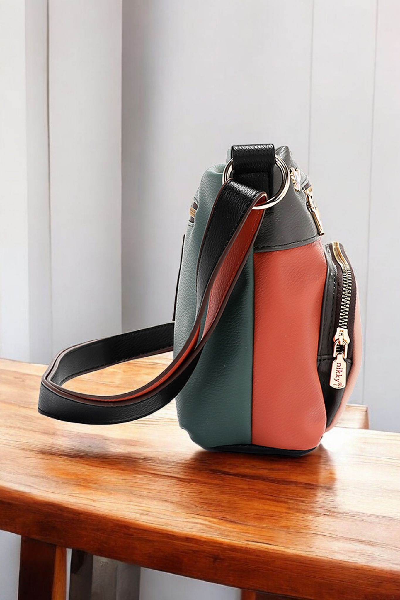 Nicole Lee USA Eco-Leather Adjustable Strap Crossbody Bag - NeoKira Unlimited